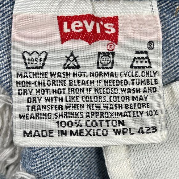 VTG Levi's 501 XX Jeans Mens 35x32 Actaul 32x28 Blue Denim Distressed Button Fly - Picture 15 of 16